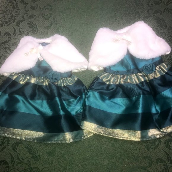 NWT Dollie doll OSFA christmas dress TWIN matching - Picture 1 of 9